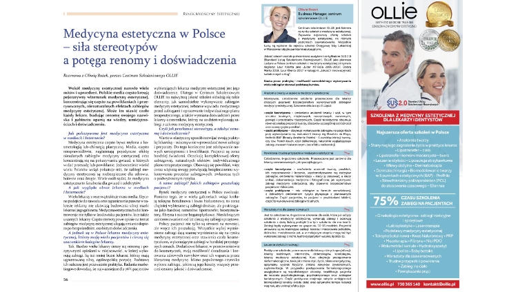 Siła renomy i doświadczenia w gabinecie lekarskim – wywiad z prezes OLLIE