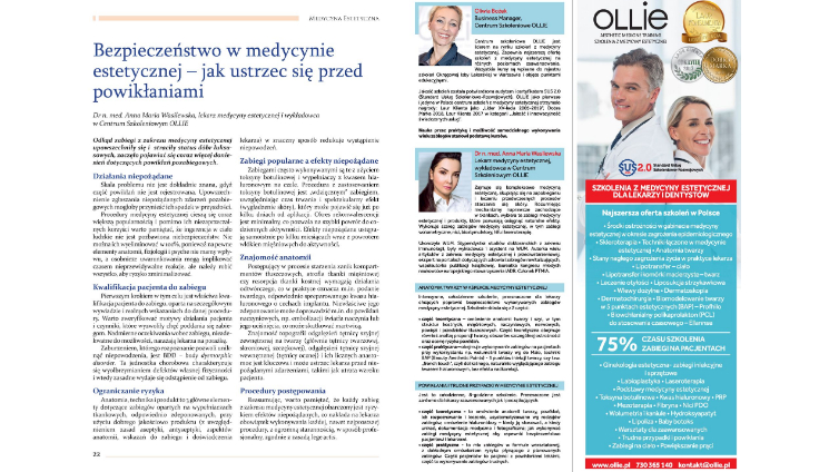 Jak ustrzec się przed powikłaniami – wykładowca OLLIE w piśmie medycznym