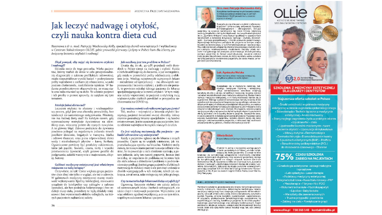 Jak leczyć nadwagę i otyłość – wykładowca OLLIE Patrycja Wachowska-Kelly rozmawia z AAAAM